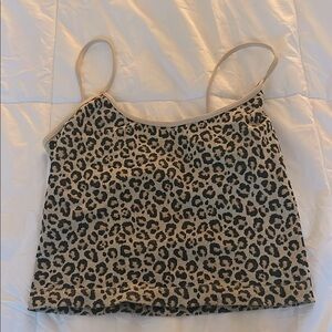 Nikibiki Animal Print Camisole in Tan and Black